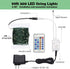 Outdoor Indoor String Lights, 300LED Warm White Fairy Lights 99ft Green Wire Dimmable with Remote Control, Waterproof