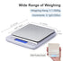 Food Scale Digital Weight, 3000g/0.1g Kitchen Scale for Cooking with Backlight LCD Display