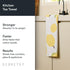 18" 30" 1 Pack GEOMETRY Kitchen Tea Towels - Quick Dry Microfiber Dish Towels for Kitchen Sunny Lemons, x