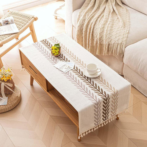 SIELUNO Waterproof Coffee Table Cloth, Coffee Table Covers for Living Room Rectangle