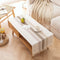 SIELUNO Waterproof Coffee Table Cloth, Coffee Table Covers for Living Room Rectangle