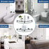 2 Pack Glass Shelf Bathroom Floating Shower Corner Shelves Shampoo Holder with Rail Wall Esquinero para Bao for Inside