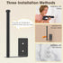 2 Pack Hat Racks for Baseball Caps, Stainless Steel Organizer for Baseball Cap, Hat Holder Storage (Black 6 in)