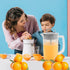 1 Pack Mixing Pitcher for Drinks, 2 Quart/64oz Plastic Water Pitcher with Lid, Easy-Mix Juice Container for Beverages