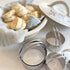 R&M International Stainless Steel Round Biscuit Cutter, 2-1/3" with Handle, 1-Piece