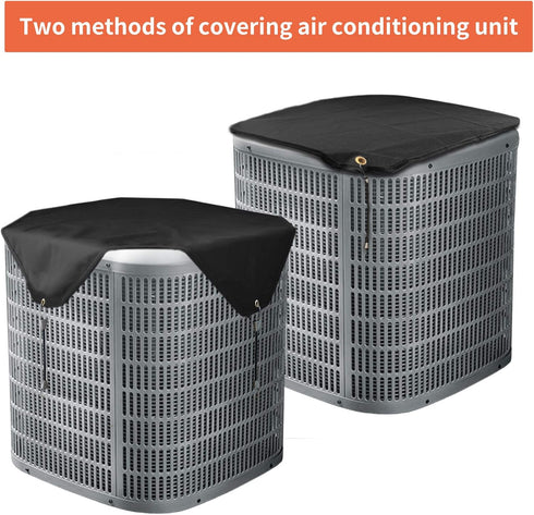 Qualward Heavy Duty AC Covers for Outside Units, Water-Resistant Outdoor Central Unit Cover, Fits Up to 32 x 32 Inch,