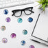 Strong Glass Refrigerator Stickers - 12Pcs Funny Magnets for Fridge, Cute Decorative Tiny Magnets (Marble)