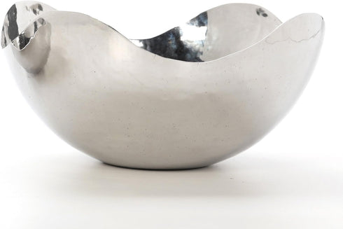 Hosley 5.75 Inch Diameter Silver Finish Metal Bowl, Ideal for Potpourri, LED Candles, Weddings, Center Pieces