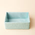 Storage Baskets Set of 4, Stackable Woven Paper Rope Bins for Makeup Closet Bathroom Bedroom (Light Green)