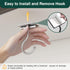 Josmimic Counter, Under Cabinet Banana Hook Adhesive - Sticky Banana Hanger Under Sturdy Metal Banana Holder