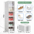 Shoe Organizer Box, 6-Tier Foldable Shoe Rack, Stackable Storage Bins for Men and Women
