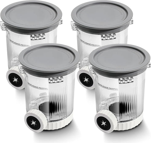 4 Pack Swirl Ice Creami Makers Pints and Lids,NC700 Makers Containers Cups