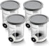 4 Pack Swirl Ice Creami Makers Pints and Lids,NC700 Makers Containers Cups