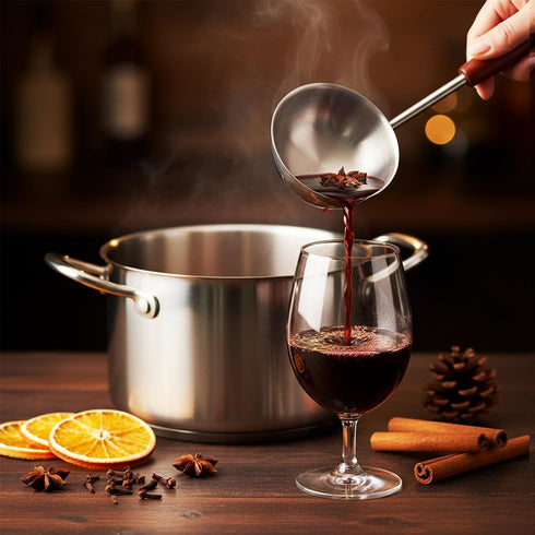 Mulled Wine Spices Kit, Mulling Spices for Apple Cider with Cinnamon, Orange Slices, Star Anise, Cloves, Raisins, Gifts