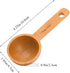 Tebery 8 Pack Wood Measuring Scoops for Canister, 1 Tablespoon Beech Coffee Scoop Measuring Spoons for Coffee Beans, Ground Coffee, Protein Powder, Spices, Tea and Bath Salt by Tebery