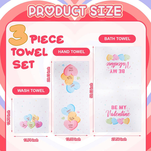 3 Pack Set Peryiter Fall Pumpkin Bath Towels -Cotton Fall Themed Embroidery Hand & Facial Towels Wash Cloth