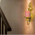 2 Pack Wall Sconce Candle Holder, Metal Wall Mounted Candle Sconces, Iron Pillar Candle Sconce for Room, Hallway