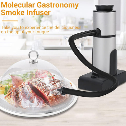 Portable Handheld Wood Smoke Infuser for Food Cooking, Adds Smoky Flavor for Outdoor Barbecue and Drinks