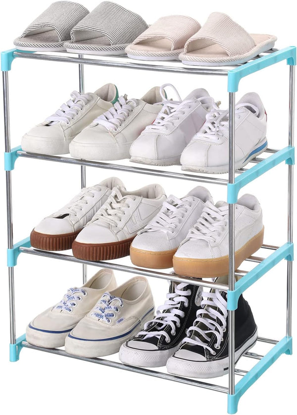 Jucaifu Stackable Small Shoe Rack, Entryway, Hallway and Closet Space Saving Storage