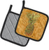 Caroline's Treasures Pineapple Pair of Pot Holders, Kitchen Heat Resistant, 7.5 x 7.5