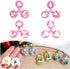 Keoker Mini Christmas Polymer Clay Cutters for Earrings, Christmas Tree and Holiday Designs