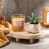 POVTOKA Counter, Wood Pedestal Stand, Farmhouse Wood Riser for Bathroom Kitchen Rustic Wooden Soap Tray for Bottles