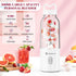 Portable Personal Blender, 17 OZ/500 ML Juicer, 175W Compact Blender for Smoothies, Ice Blending, and Juicing (White)