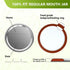 DSJIFGEW 52Pcs Premium Canning Lids - Rings for Regular Mouth Mason Jars, Food Grade Split-Type Metal Canning Kerr Jar
