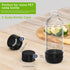 2 Packs Mycket Soda Water Bottle Caps, Soda Carbonating Bottles Caps Compatible with Most Soda Machine BottleBlack