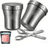 Icy Nest 2 Pack Ice Cream Pint Cooler for Ninja Creami, Vacuum Insulated Double