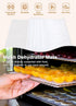 6 Pack Silicone Dehydrator Sheets, Premium Non-Stick Silicone Mesh Mat for Fruit Food Dehydrator (14 x 21 Inch)
