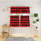 3 Pc Cotton Classic Country Farmhouse Kitchen Window Curtain - Red & Black Buffalo Check Tier & Valance Set, 54" x 18"