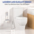 Aokala Set Dark Gray Toilet Bowl Cleaner - Silicone Toilet Brush and Holder for Deep Cleaning