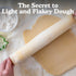 Regency Wraps Natural Pastry Cloth, 20"x24" with 15” Rolling Pin Cover, 100% Cotton