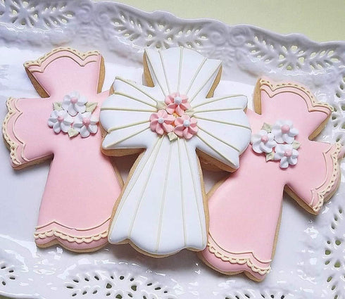 Ann Clark Large Fancy Cross Cookie Cutter - 4.5" Made in USA