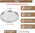12" Hanobe Decorative Trays for Coffee Table: Round Sliver Tray for Home Decor - Modern Circle Ottoman Trays for Living