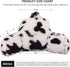 Aimuan Reading Pillow Bed Rest Pillow with Arms Plush Shaggy Fur Cushion for Adults Teens Incline Rest Sitting up