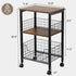 3-Tier Hadulcet Small End Table, Side Table with Storage Basket, Industrial Style Side End Table for Living Room