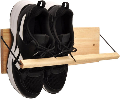 Spiretro Shoe Rack with Dowel, Wall Hanging Shoe Storage, Organize for Sneaker,