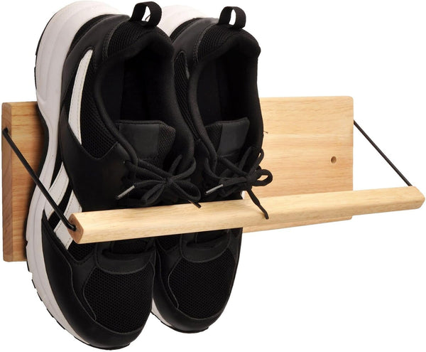 Spiretro Shoe Rack with Dowel, Wall Hanging Shoe Storage, Organize for Sneaker,