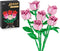 EWED Rose Flower Bouquet Building Set: Artificial Flowers Botanical Collection Blocks Kit for