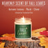 Fall Candles - 'Fall Leaves' Fall Candle w/Autumn Leaves, Clove & Musk I Infused with Essential Oils I Autumn Fall Scented Candles I Cozy Cute Fall Décor Fall Gifts I 9oz Jar I 50Hr Burn I Made in USA