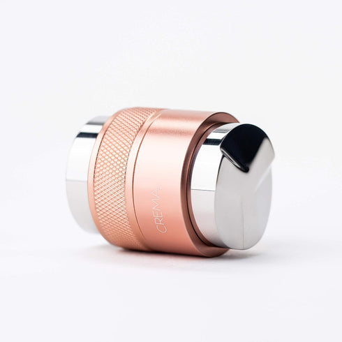 CREMA Coffee Distributor/Leveler & Hand Tamper V2, 39.25mm, Compatible with Flair Classic, Signature, Rose Gold