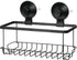 iDesign Everett Metal Push Lock Suction Shower Caddy, Extra Space for Shampoo, Conditioner, Soap, 9.1" x 4.53" x 3.63",