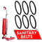6Pcs Sanitaire Vacuum Belts, Durable Flexible Easy Installation, Compatible with SC679K, SC684, SC688, SC689, SC886,
