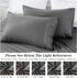 YIYEA King Pillow Cases Set of 4, Ultra Soft 1800TC Hotel Quality Double Brushed Microfiber Embroidered Pillowcases,