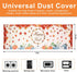 Washer and Dryer Covers for the Top, 75 x 23.6 Inches Magnet Non-slip Washing Machine Cover, Washer Cover with 8 Storage Pocket, Autumn Washer Top Protector for Laundry Kitchen Home