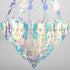 Frozen Hanging Decorations Iridescent Chandelier Shaped Foil Ceiling Hanging Ornament for Bridal Shower Wedding