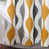 Lush Decor Mid Century Geo Shower Curtain, 72" x 72", Gold & Gray