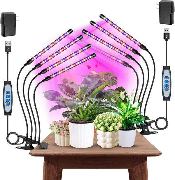 Garpsen Grow Light, 80 LEDs Full Spectrum Plant Lights for Indoor Growing